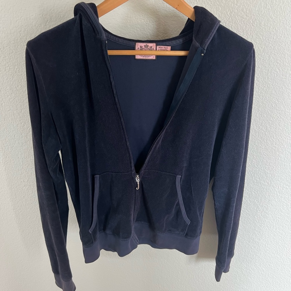 Juicy Couture Terry Cloth zip up size L (girls)